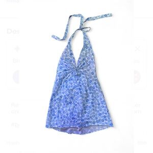 Reformation blue halter dress new with tags - size 2